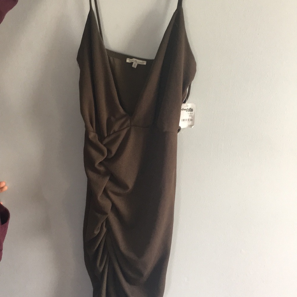 Olive green dress